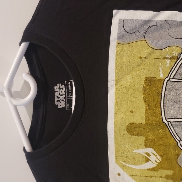 Star Wars T-Shirt The Mandalorian Men's Large 100% Cotton - Picture 5 of 9